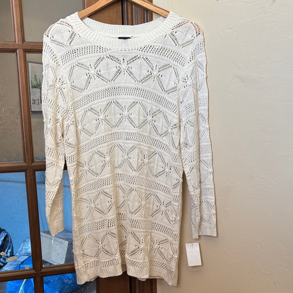 NWT  Bobeau Crochet Sweater!   1X